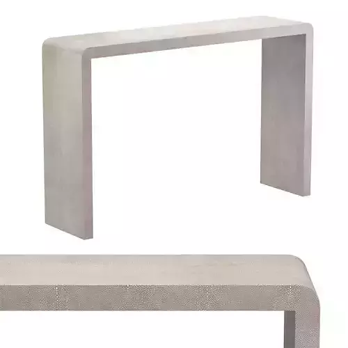 Harlow Console Sand Faux Shagreen
