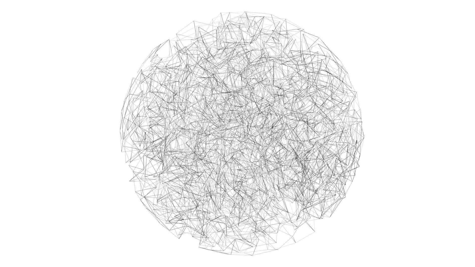 Black Crumpled Paper 3D model_11