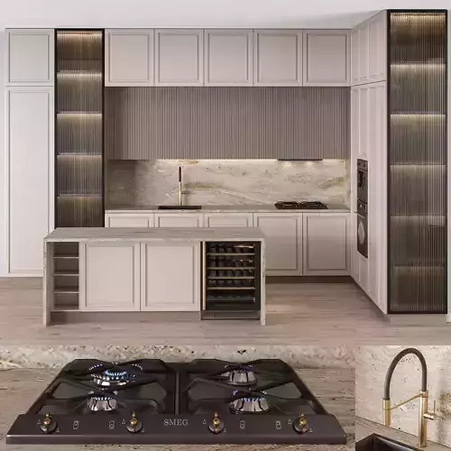 Kitchen With Appliance smeg