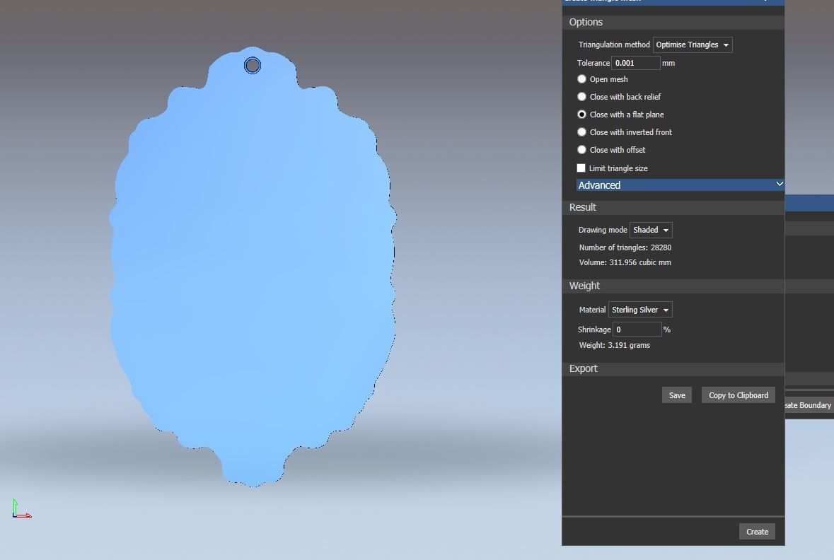 Lion face pendant 3D print model_12
