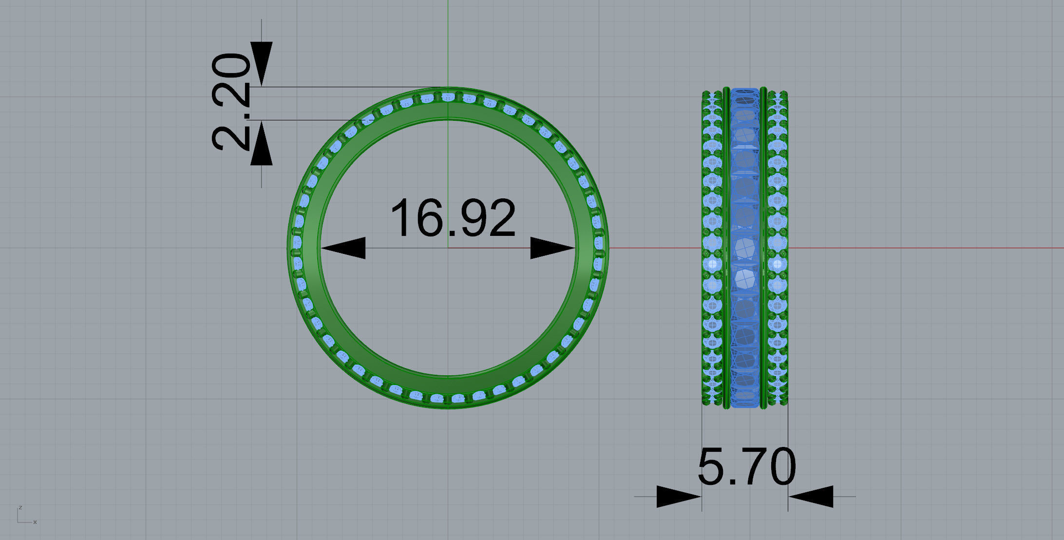 Gold N1186 3D print model_5