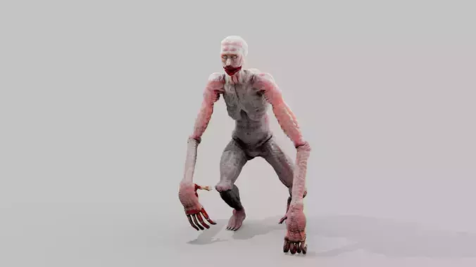 SCP - 096 The Shy Guy Free low-poly 3D model