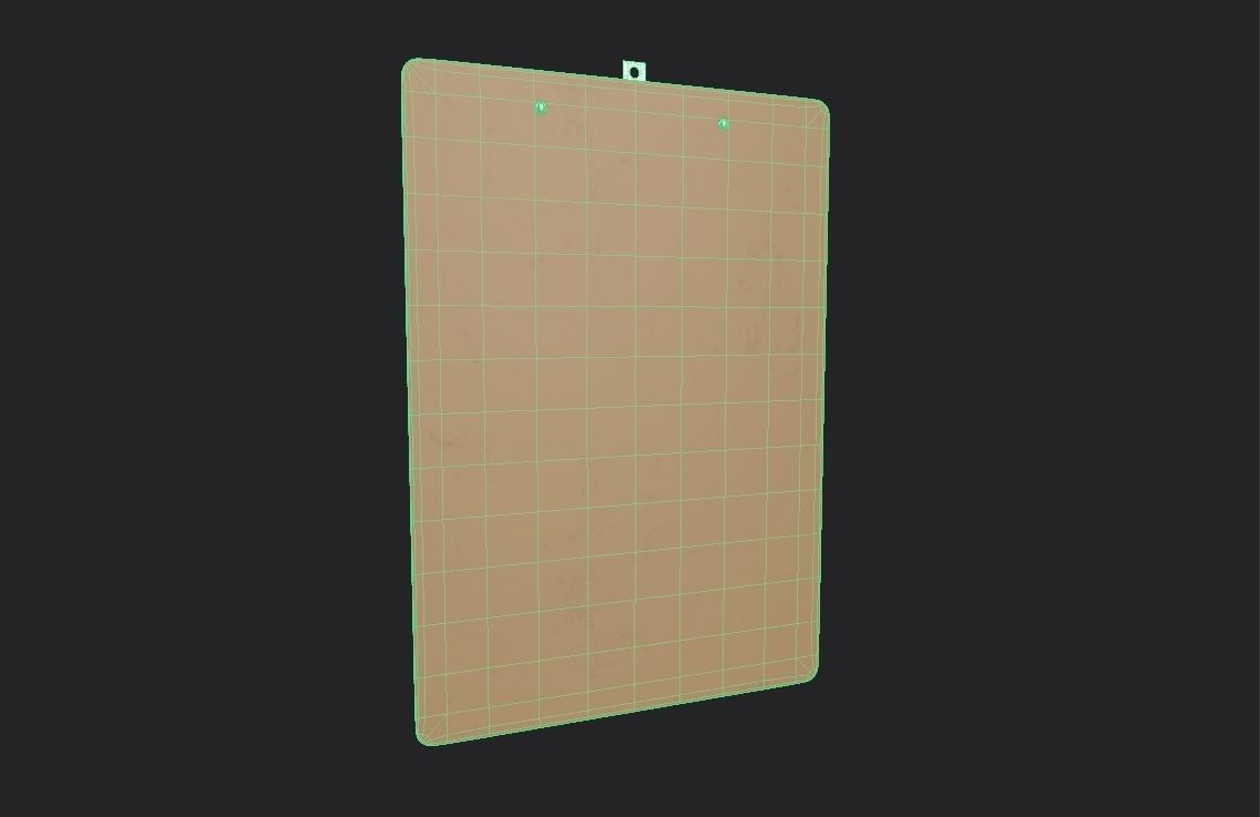 Clip boards M01 Low-poly 3D model_7