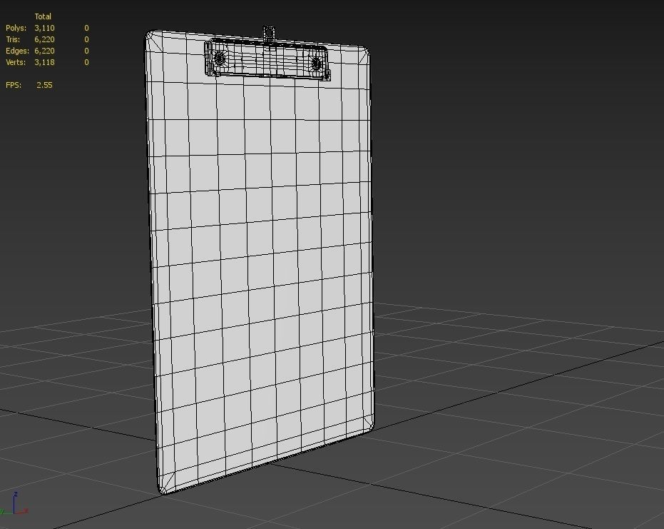 Clip boards M01 Low-poly 3D model_3