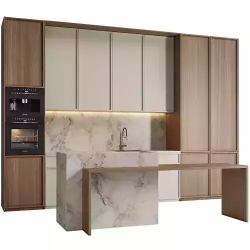 Modern kitchen 08 3D model