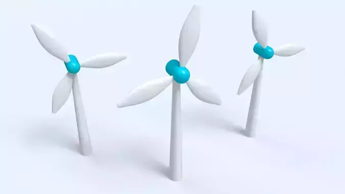 Wind Turbine Electrical Generator Low-poly 3D model