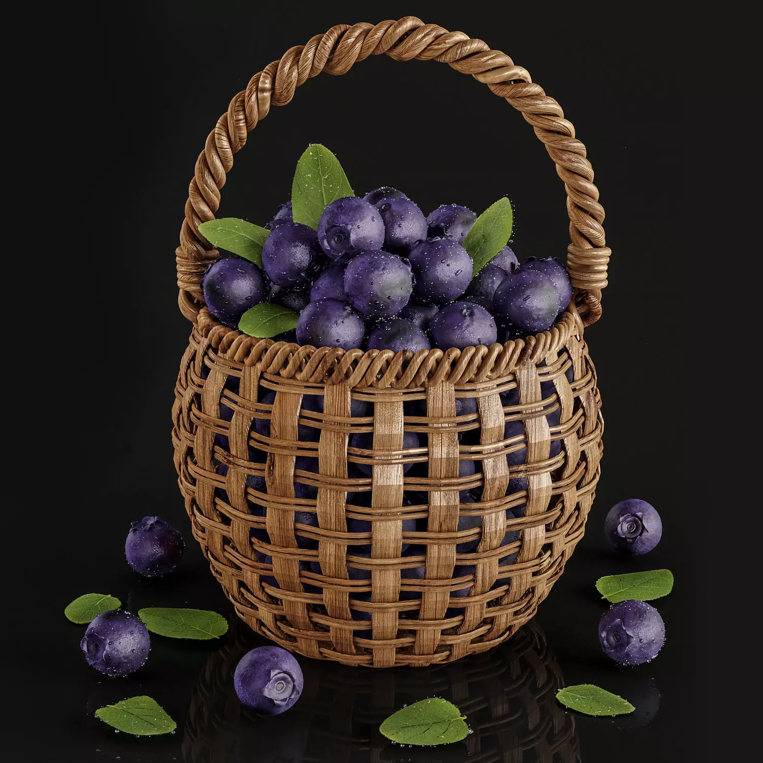 blue berry 3D model_0