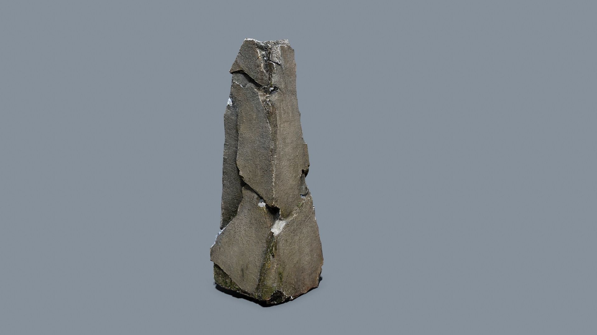 cliff rocks Low-poly 3D model_3