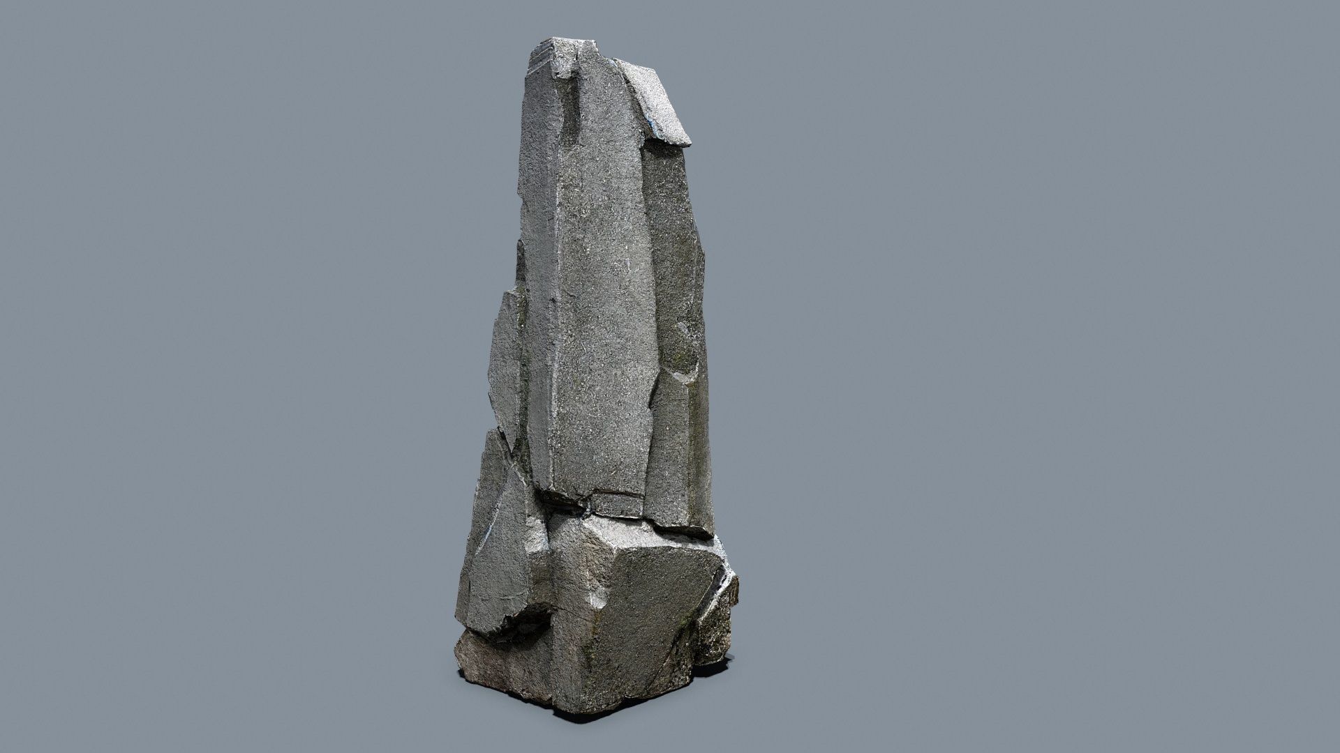 cliff rocks Low-poly 3D model_6