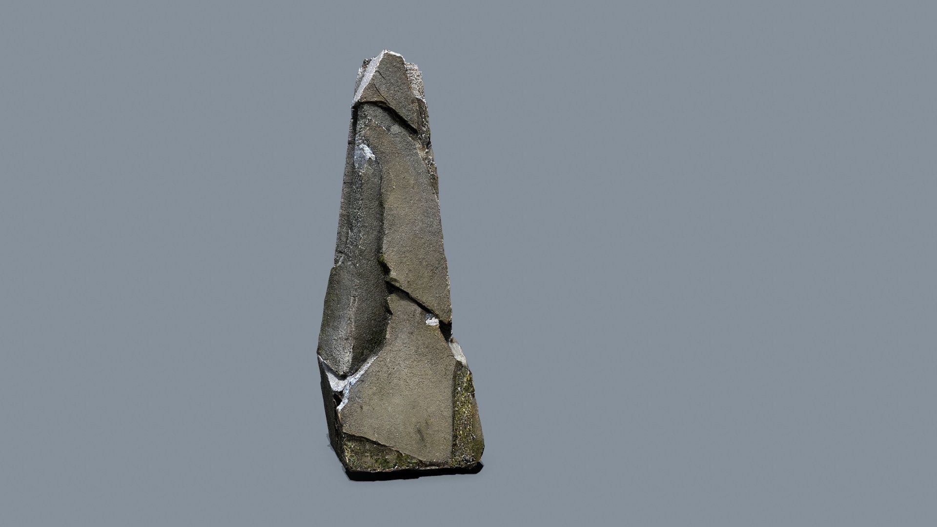 cliff rocks Low-poly 3D model_4