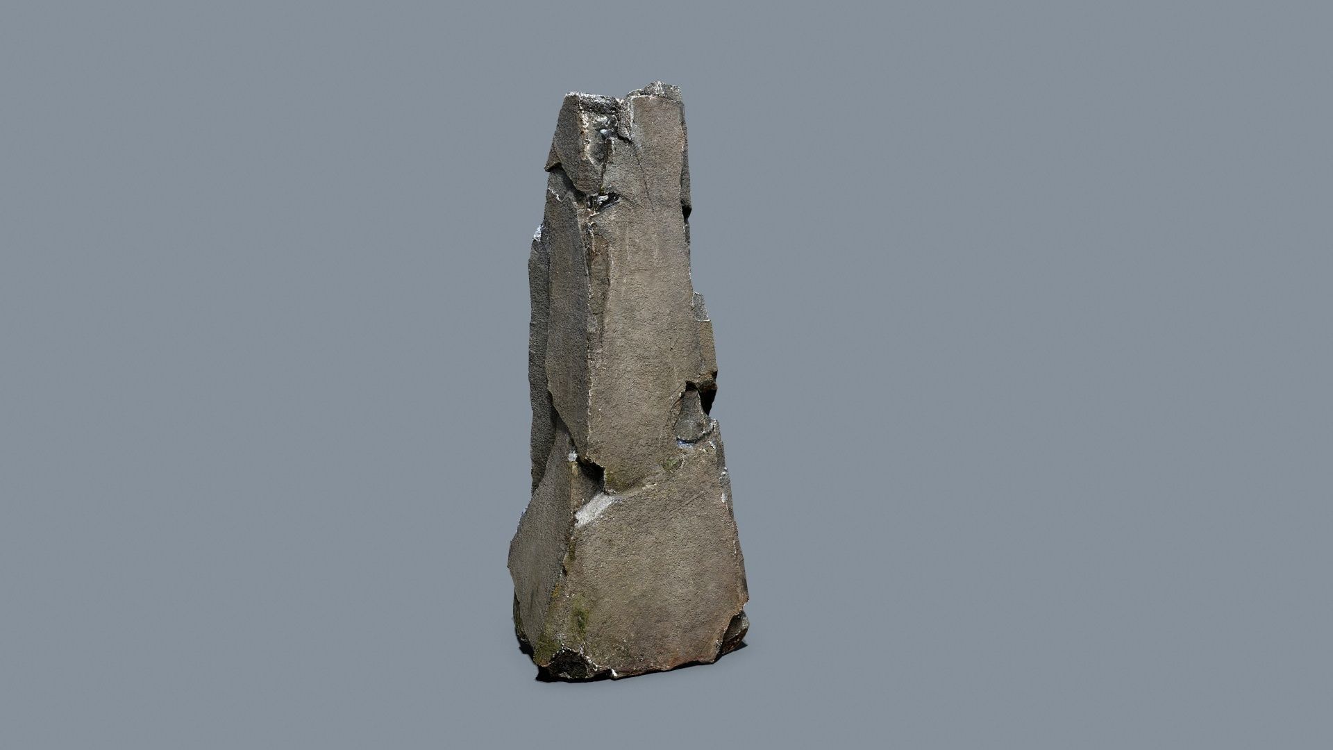 cliff rocks Low-poly 3D model_9