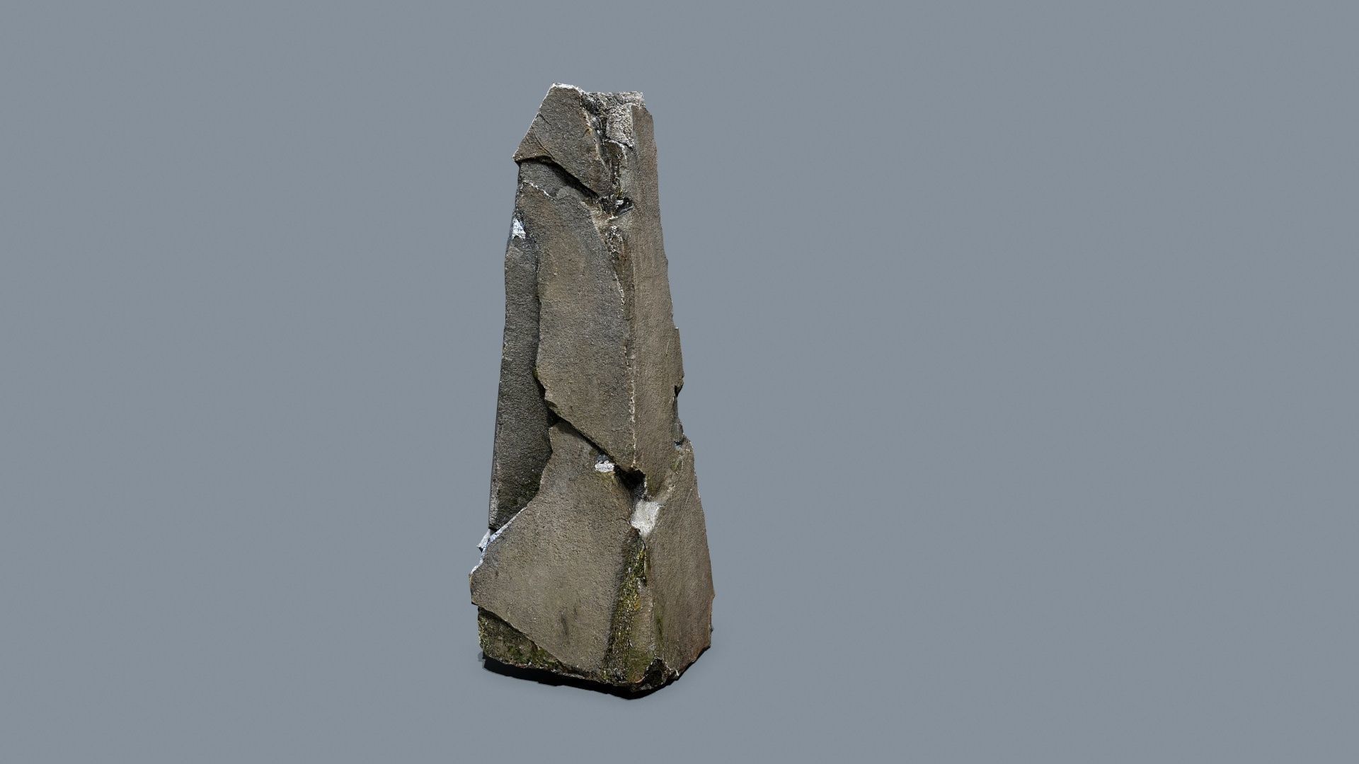 cliff rocks Low-poly 3D model_10