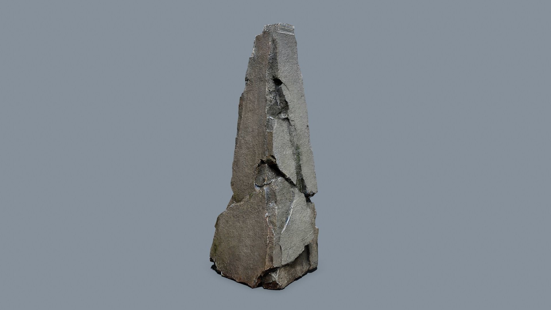 cliff rocks Low-poly 3D model_8