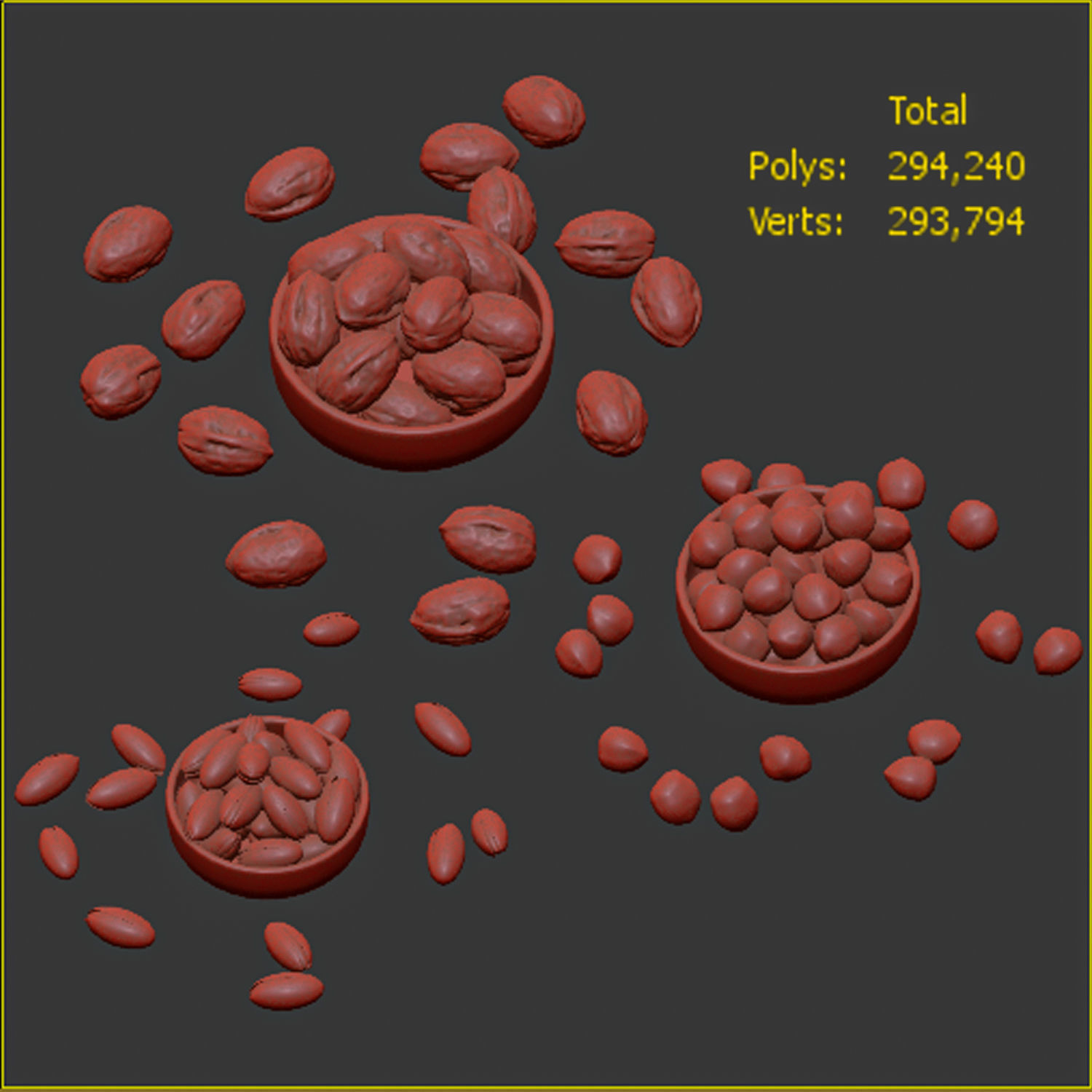 Mixed nuts 3D model_5