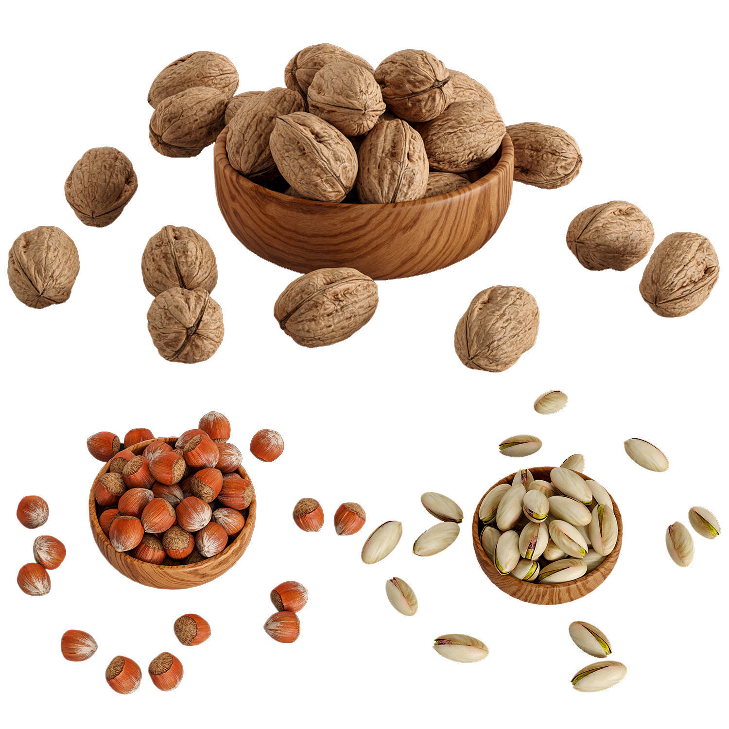 Mixed nuts 3D model_6