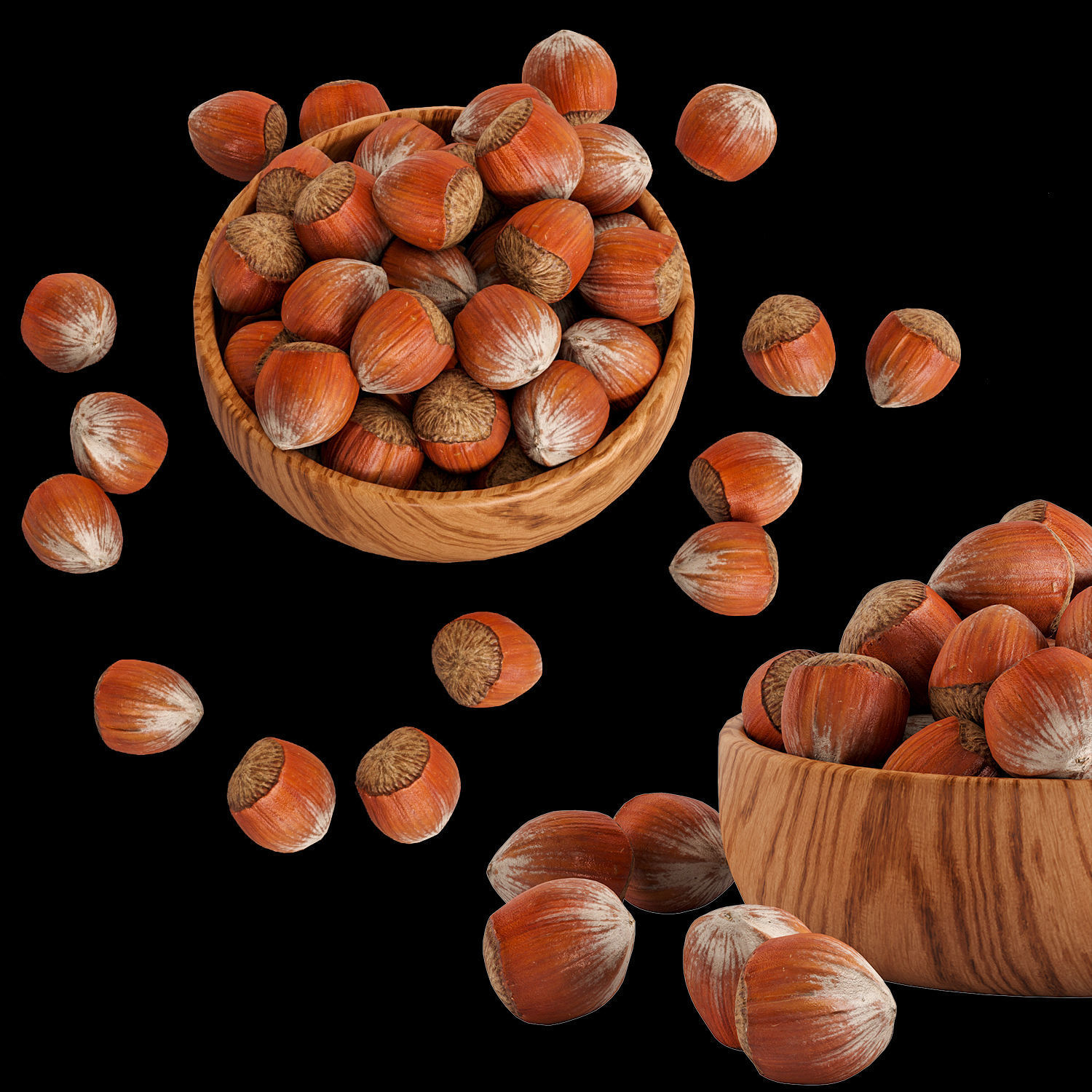 Mixed nuts 3D model_2