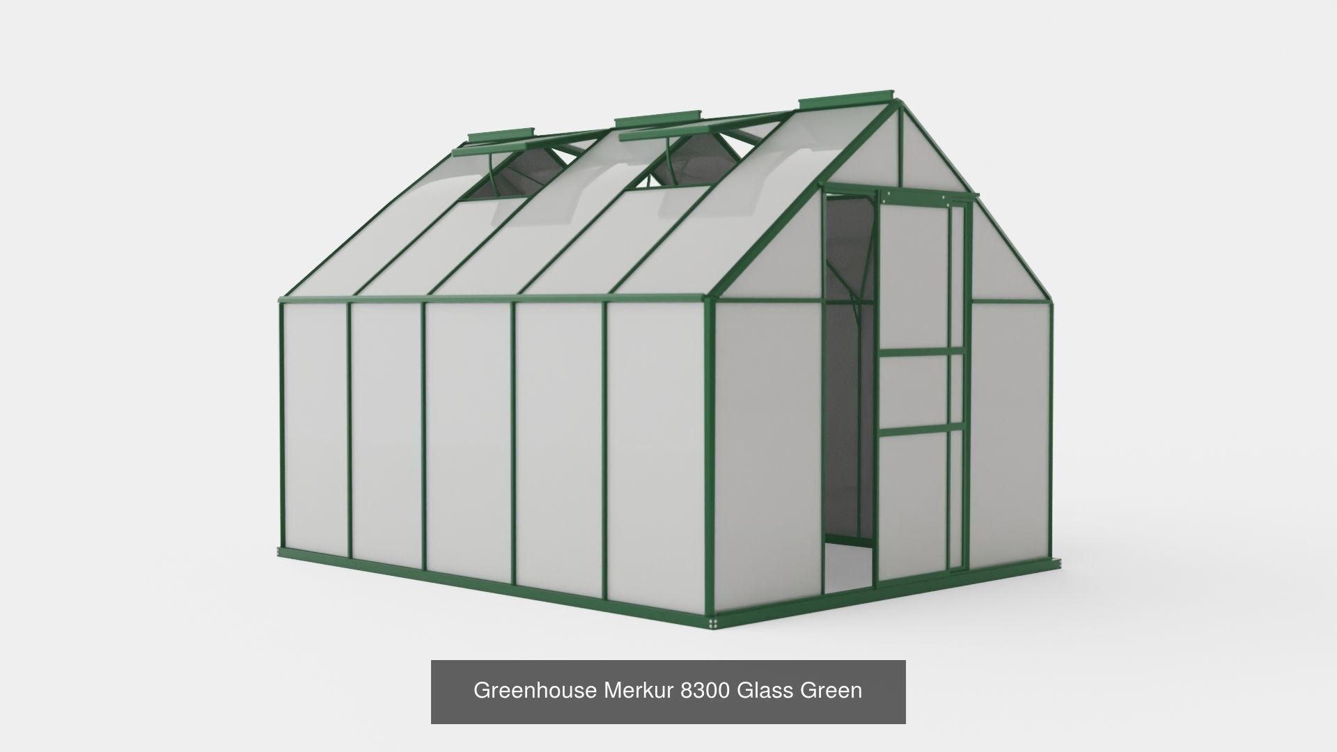 Collection of Greenhouse Merkur Glass Green - 4 Models _2
