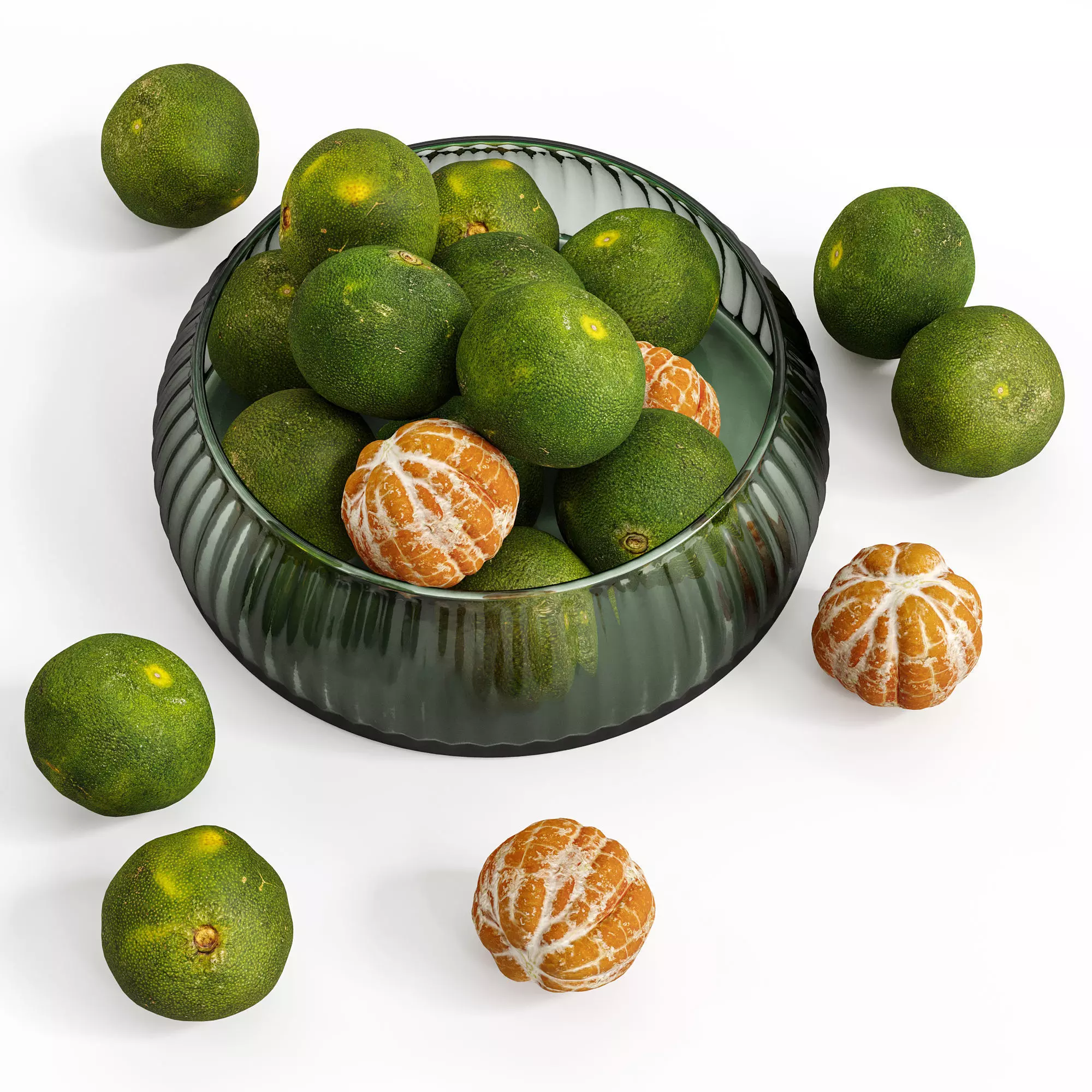 Tangerine bowl 3D model