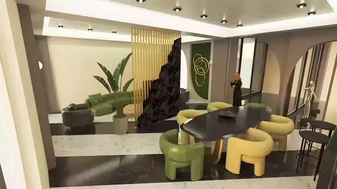  luxery living room 3D print model