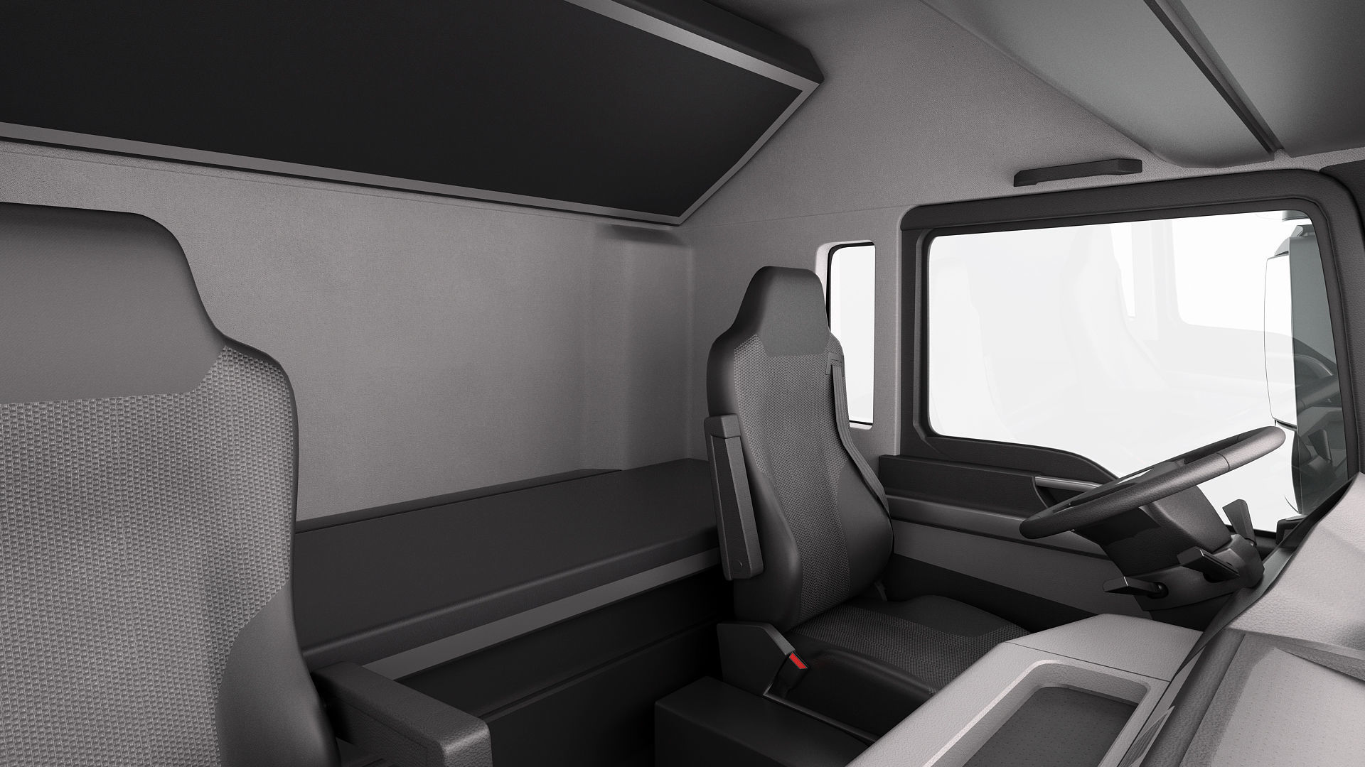 Truck 4X2 with semi trailer 3D model_23