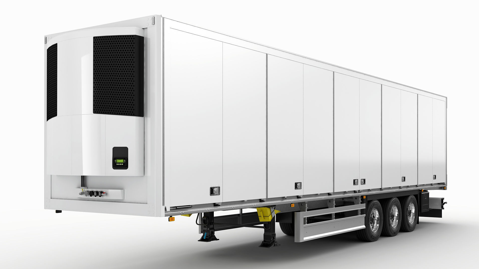 Truck 4X2 with semi trailer 3D model_17