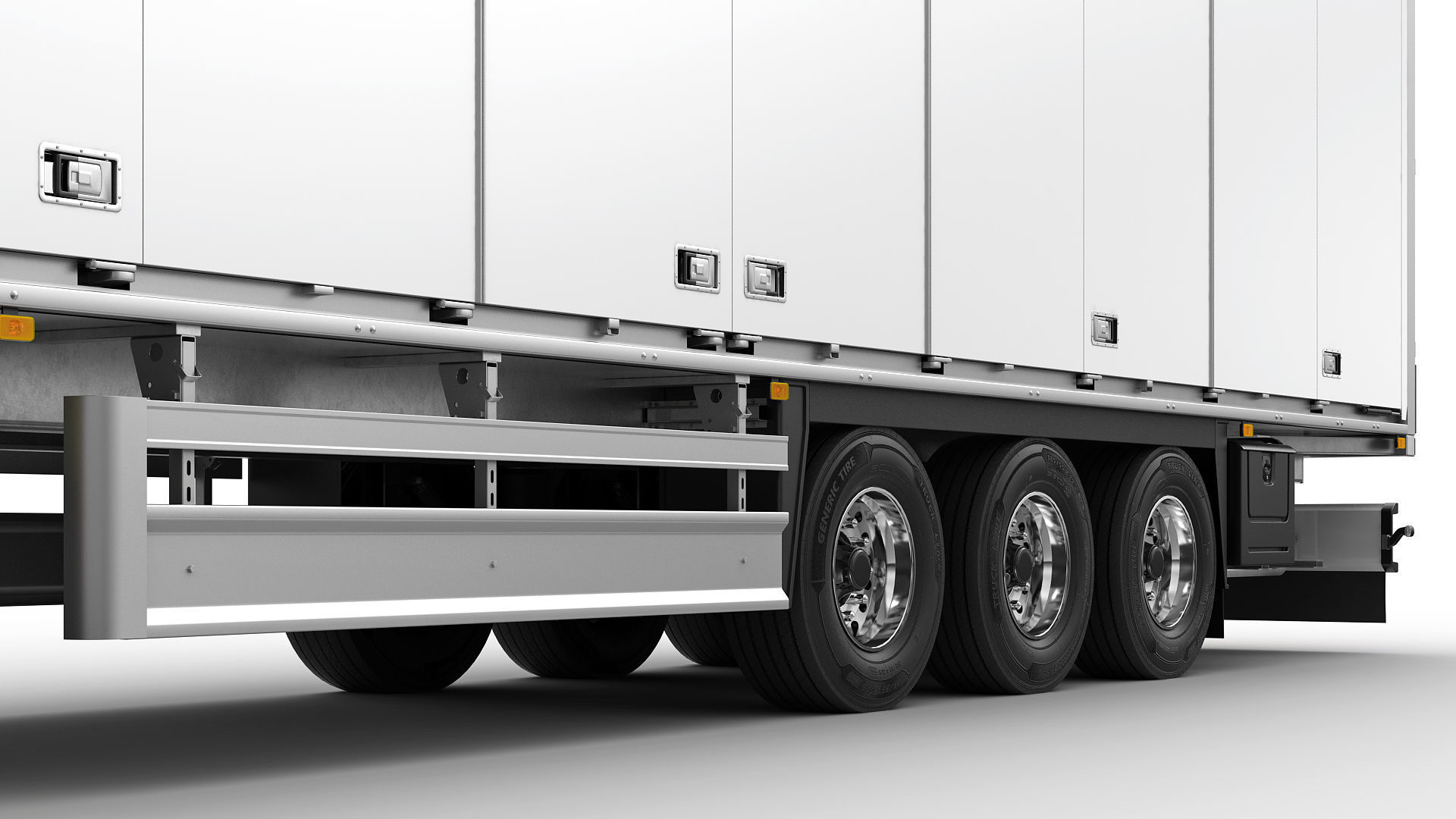 Truck 4X2 with semi trailer 3D model_13