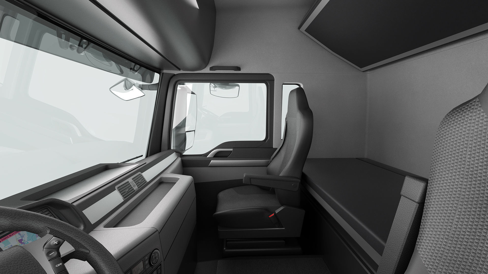 Truck 4X2 with semi trailer 3D model_18