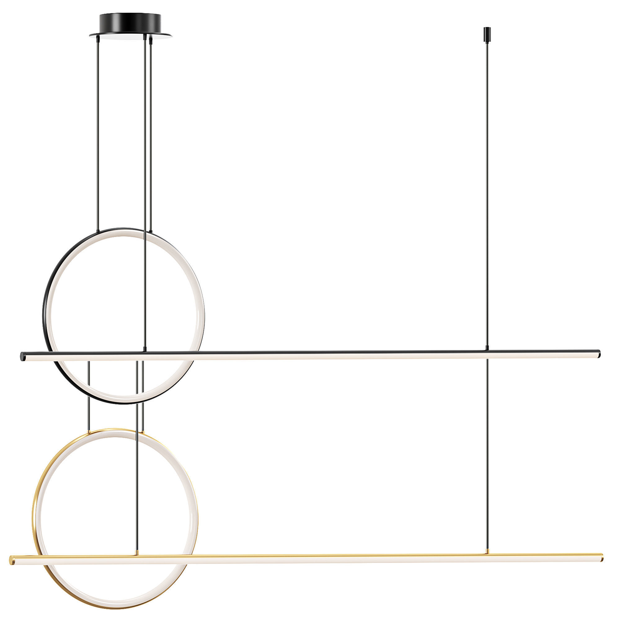 Halo pendant lamp by maytoni 3D model_7