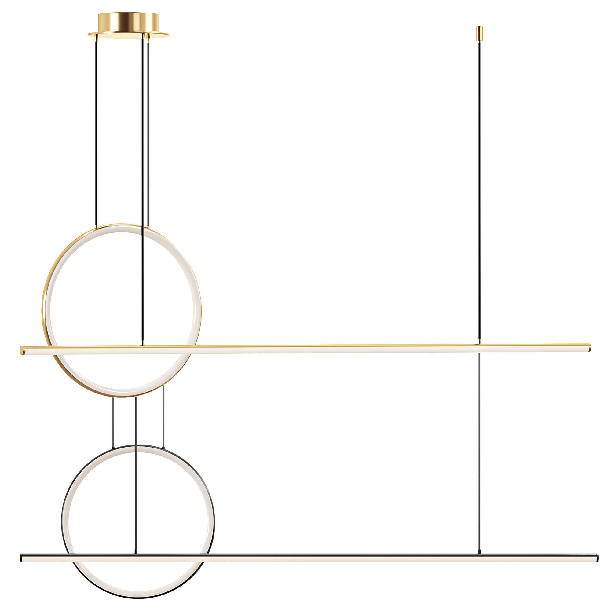 Halo pendant lamp by maytoni 3D model_2