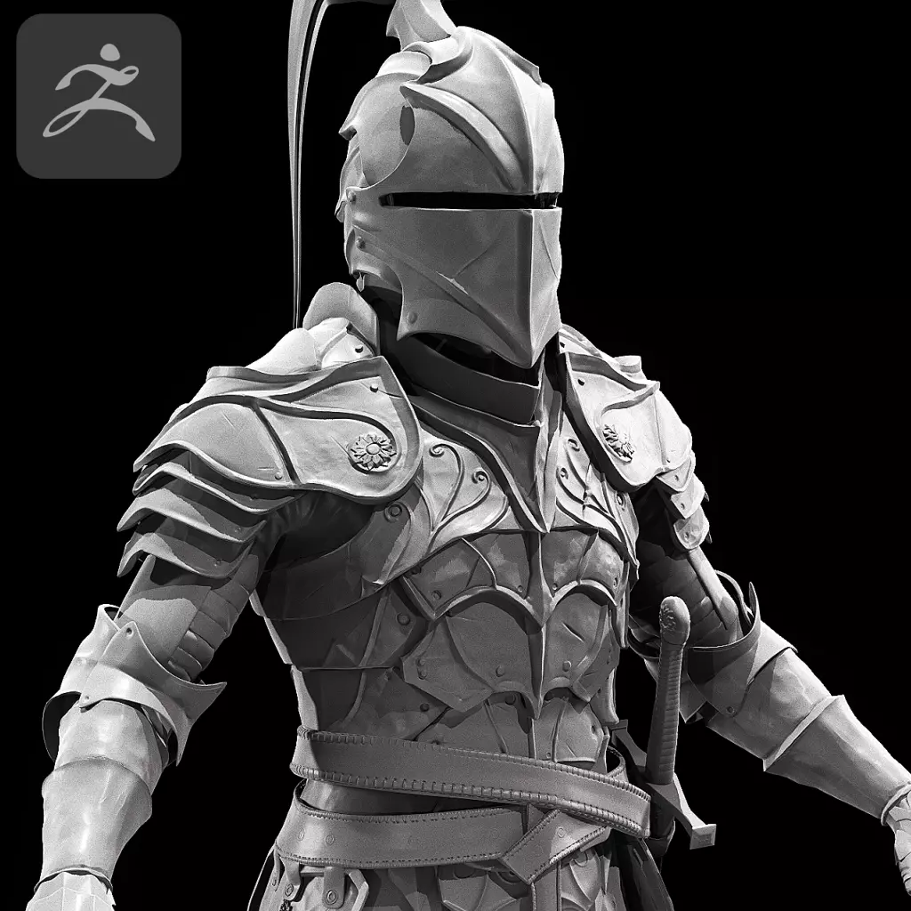 Dragon Fantasy Knight 3D model_0