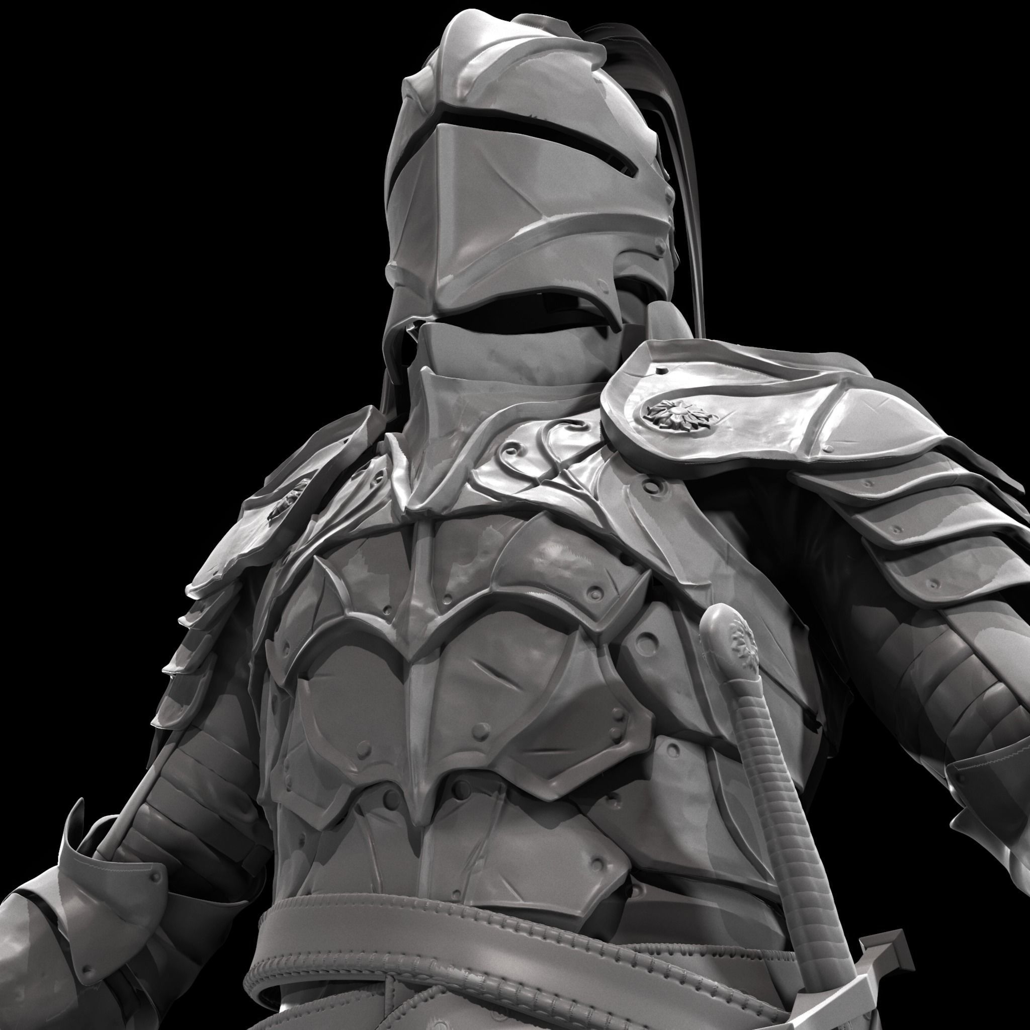 Dragon Fantasy Knight 3D model_4