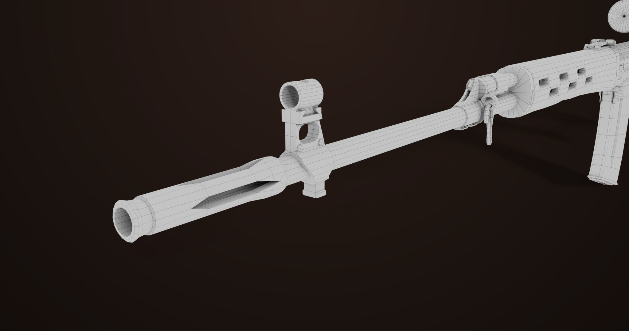 Sniper Rifle 01 Wood Rig All PBR Unity Ue Textures Low-poly 3D model_42