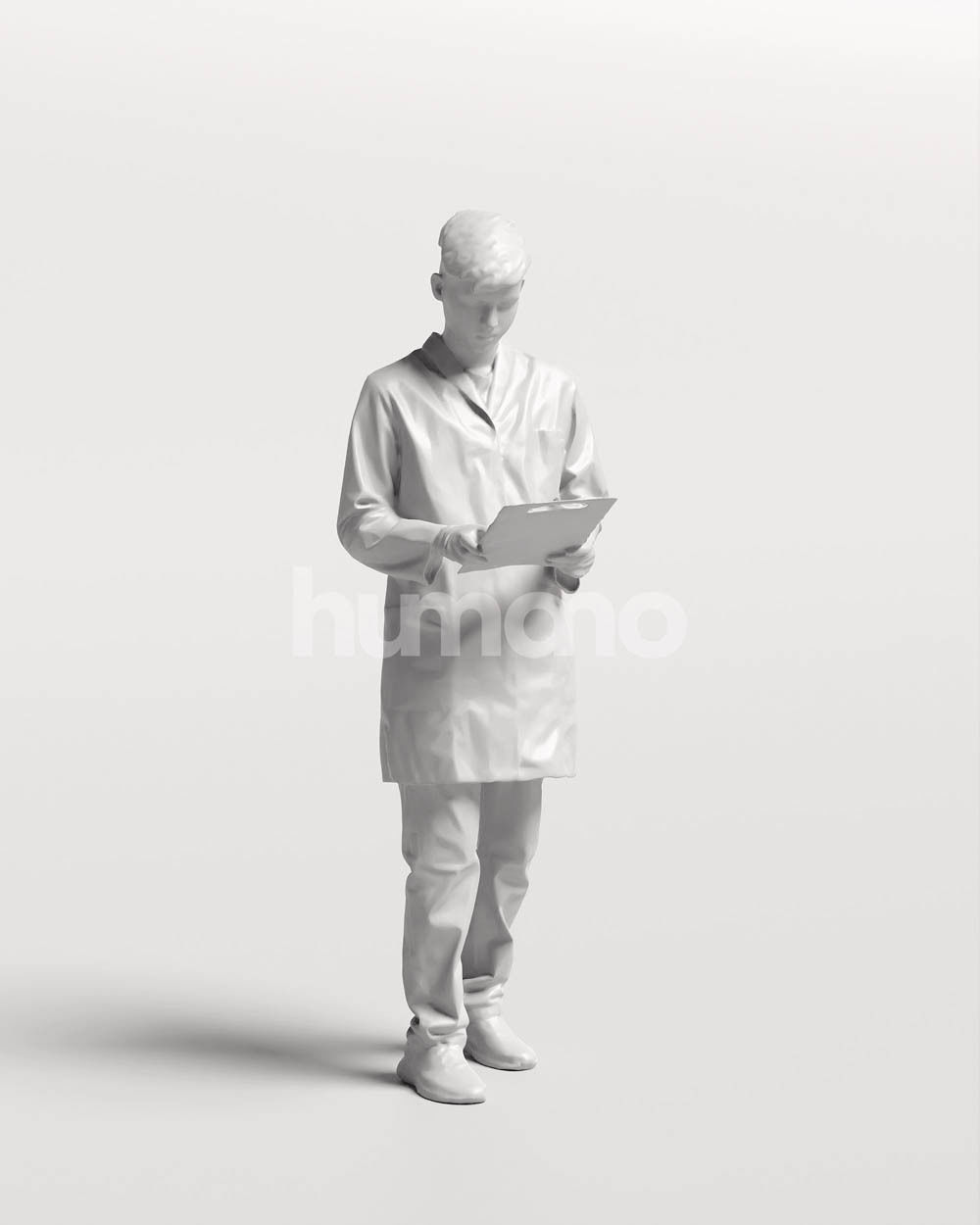 Humano scientist man in lab coat - 033-3281 3D model_14