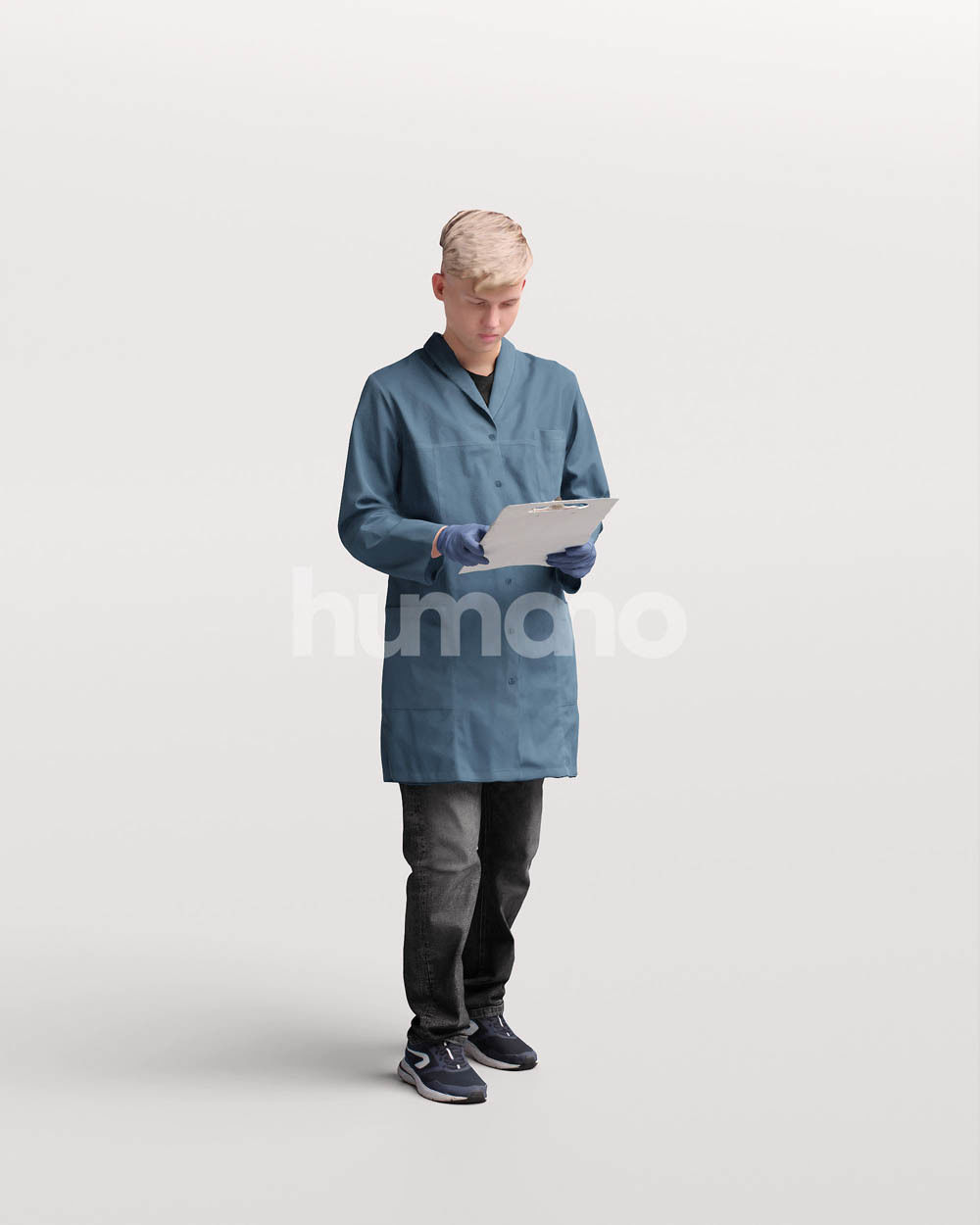 Humano scientist man in lab coat - 033-3281 3D model_12