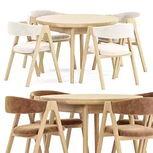 Stockholm round table Dublin chair by deephouse