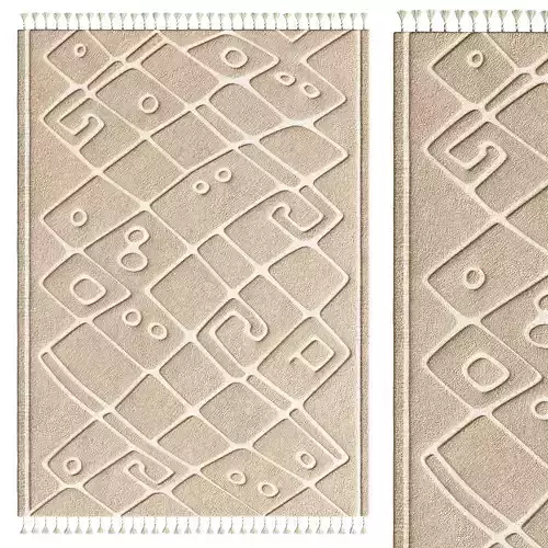 Factory Price knotted Carpet 3D model