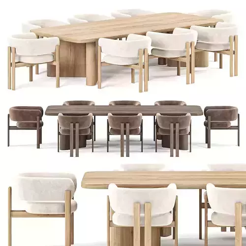 Tabmi Dining Table Bay chair