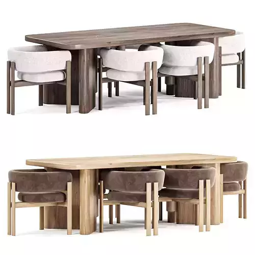 Tabmi Dining Table Bay Chair
