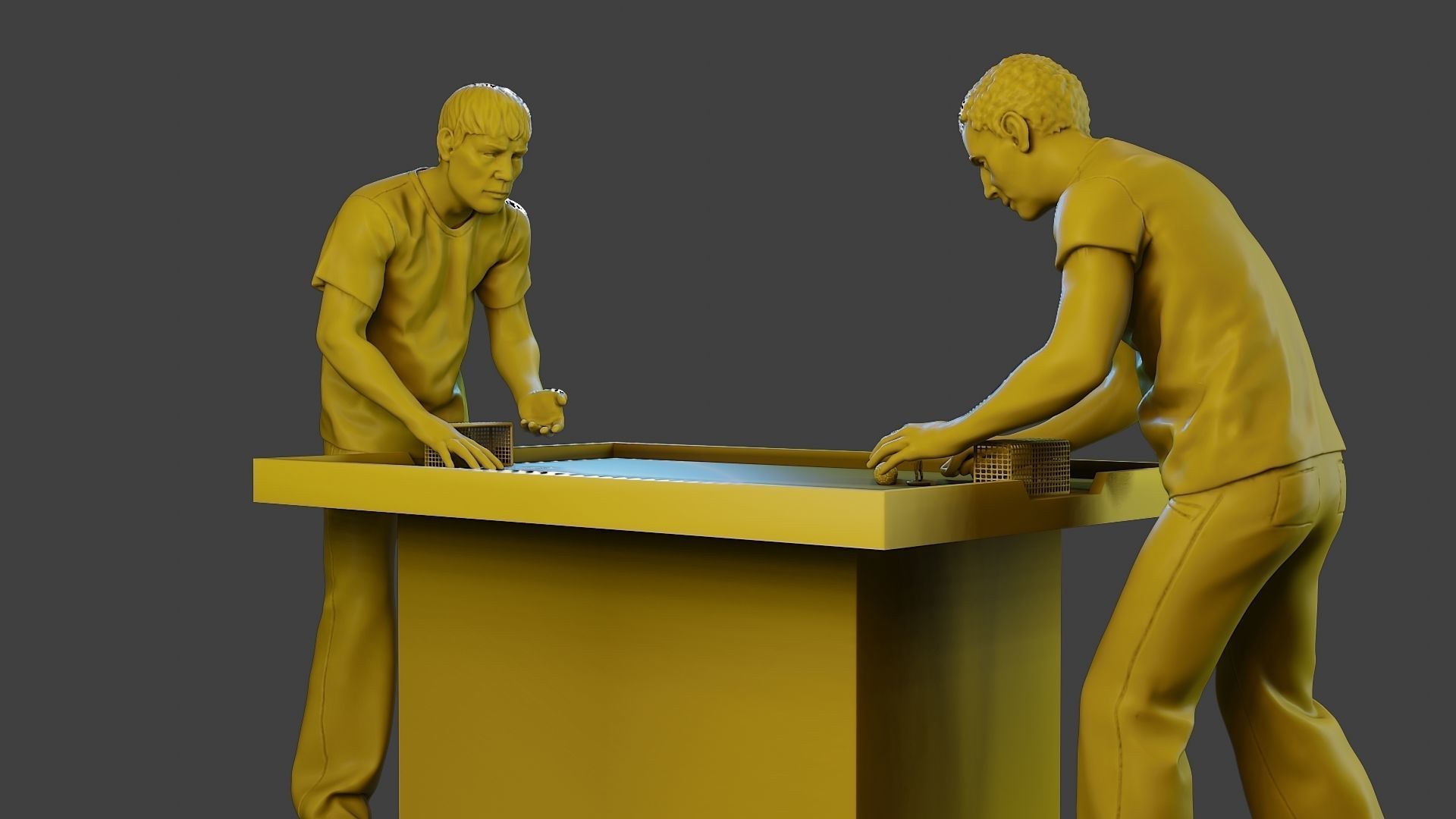 Soccer Table Players 2 3D print model_26