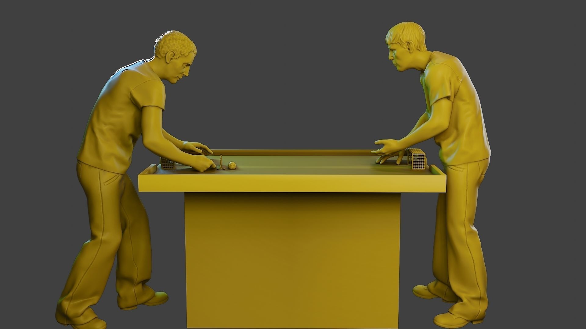 Soccer Table Players 2 3D print model_5