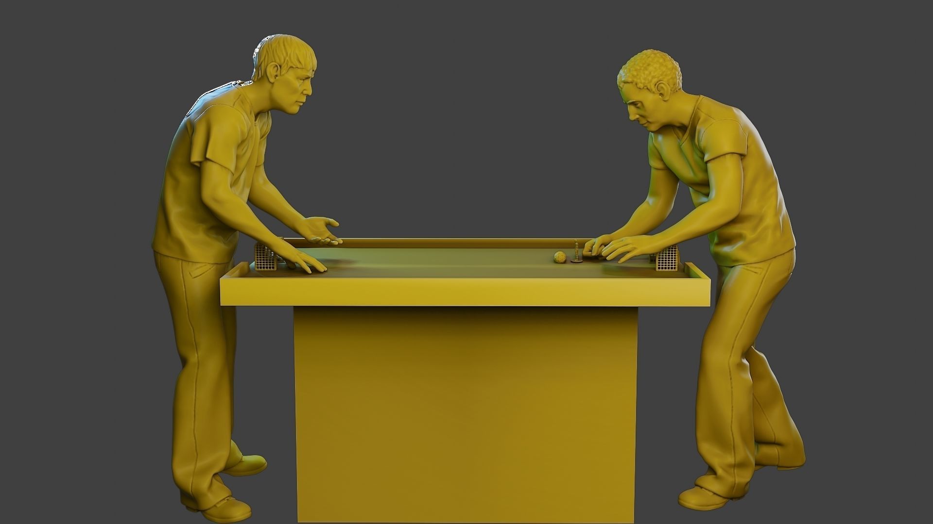 Soccer Table Players 2 3D print model_10