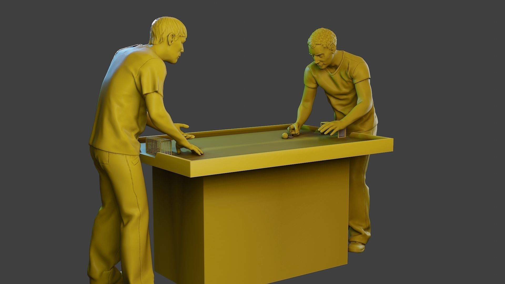 Soccer Table Players 2 3D print model_9