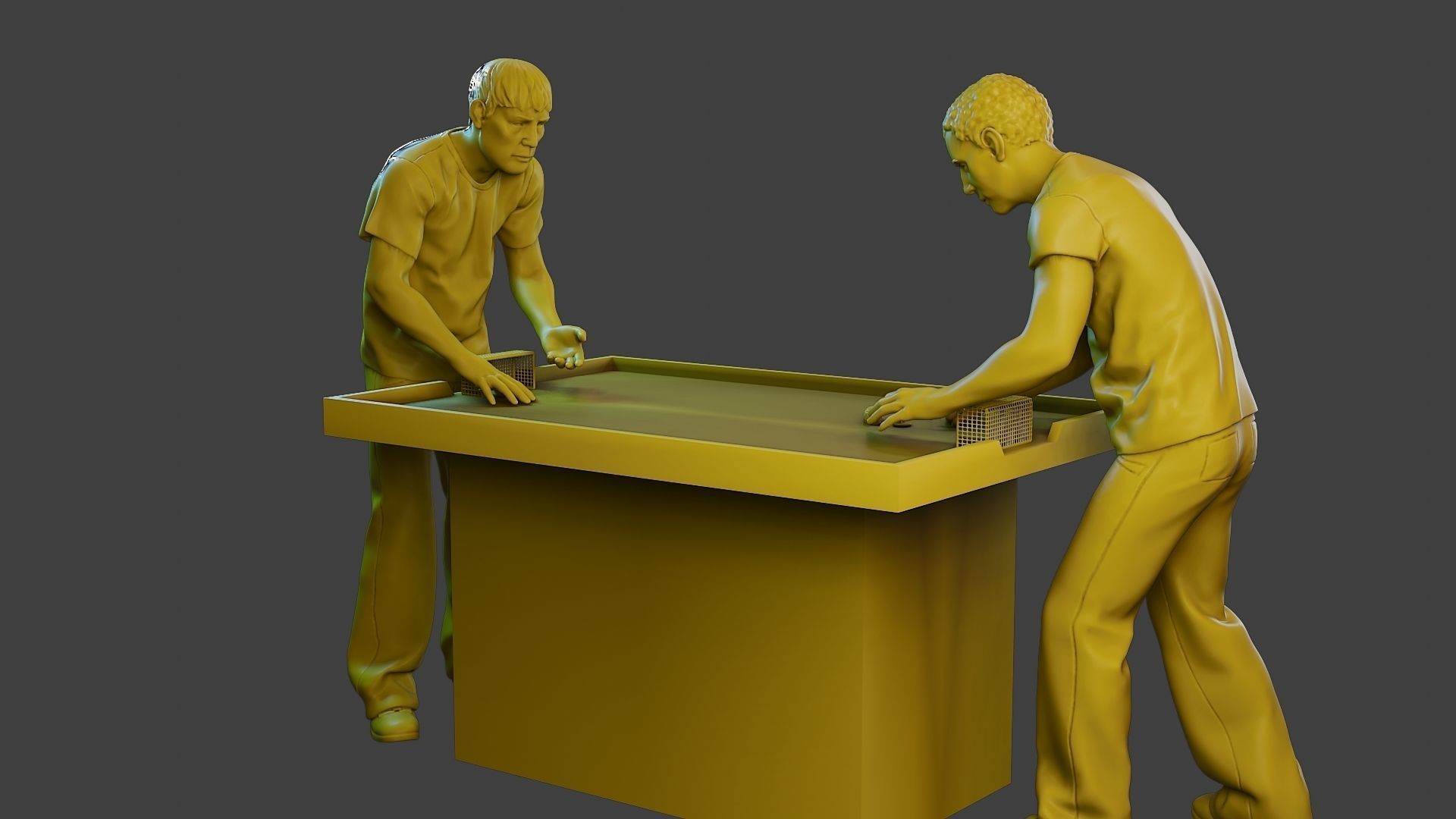 Soccer Table Players 2 3D print model_1