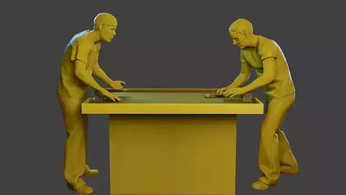 Soccer Table Players 2 3D print model