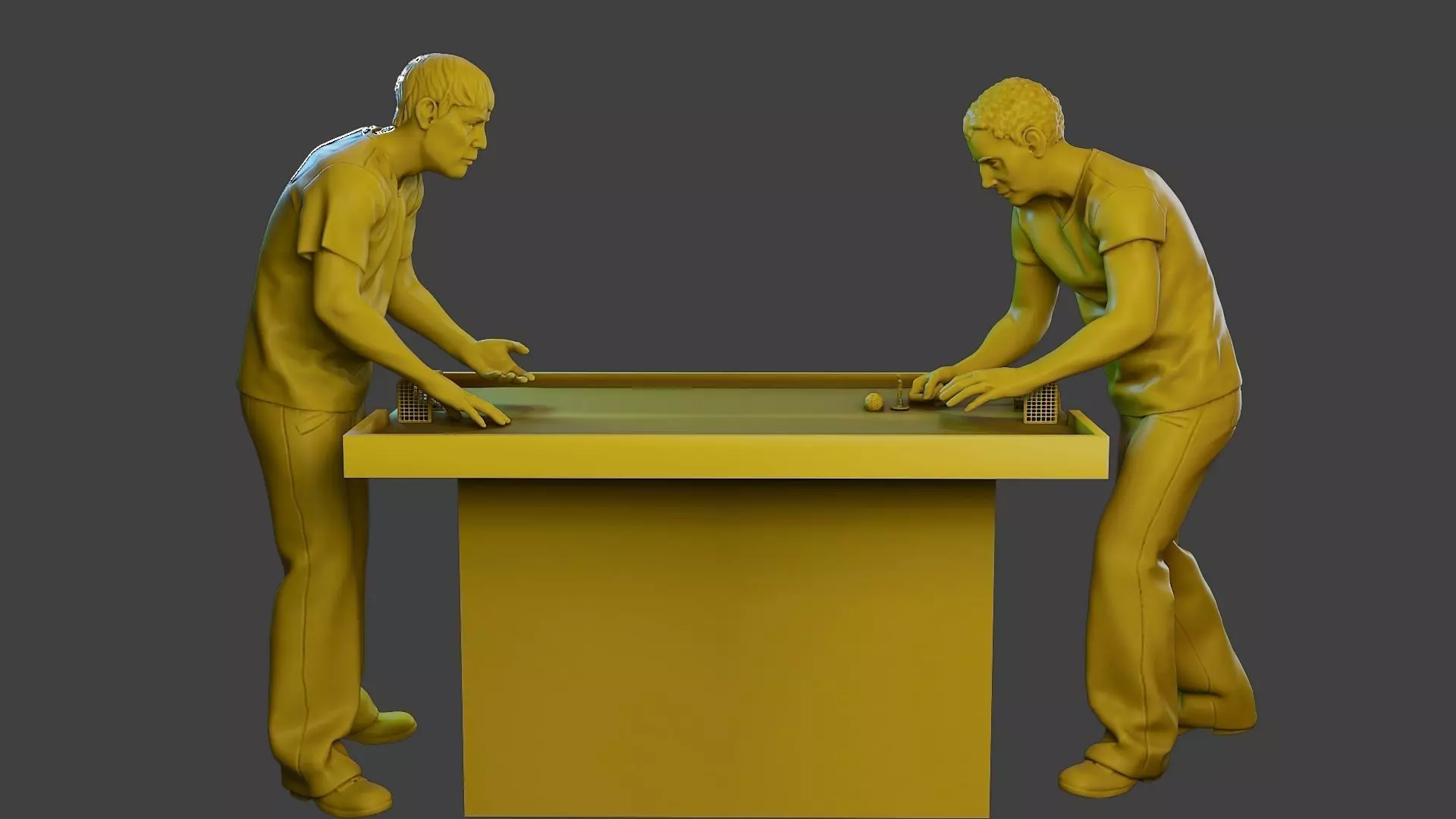 Soccer Table Players 2 3D print model_0