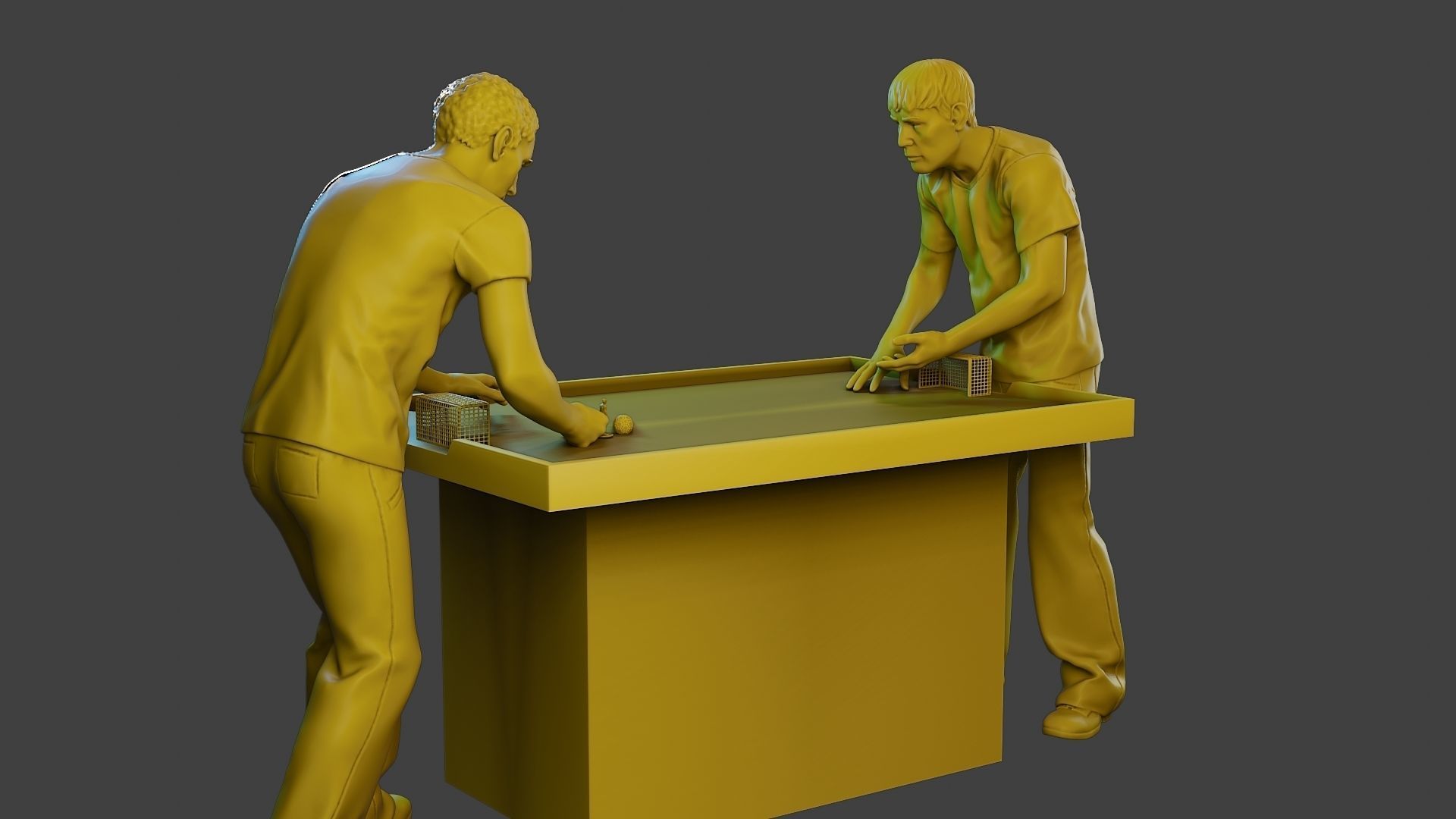 Soccer Table Players 2 3D print model_4