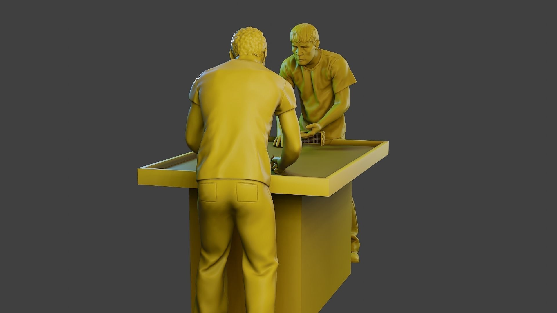 Soccer Table Players 2 3D print model_3