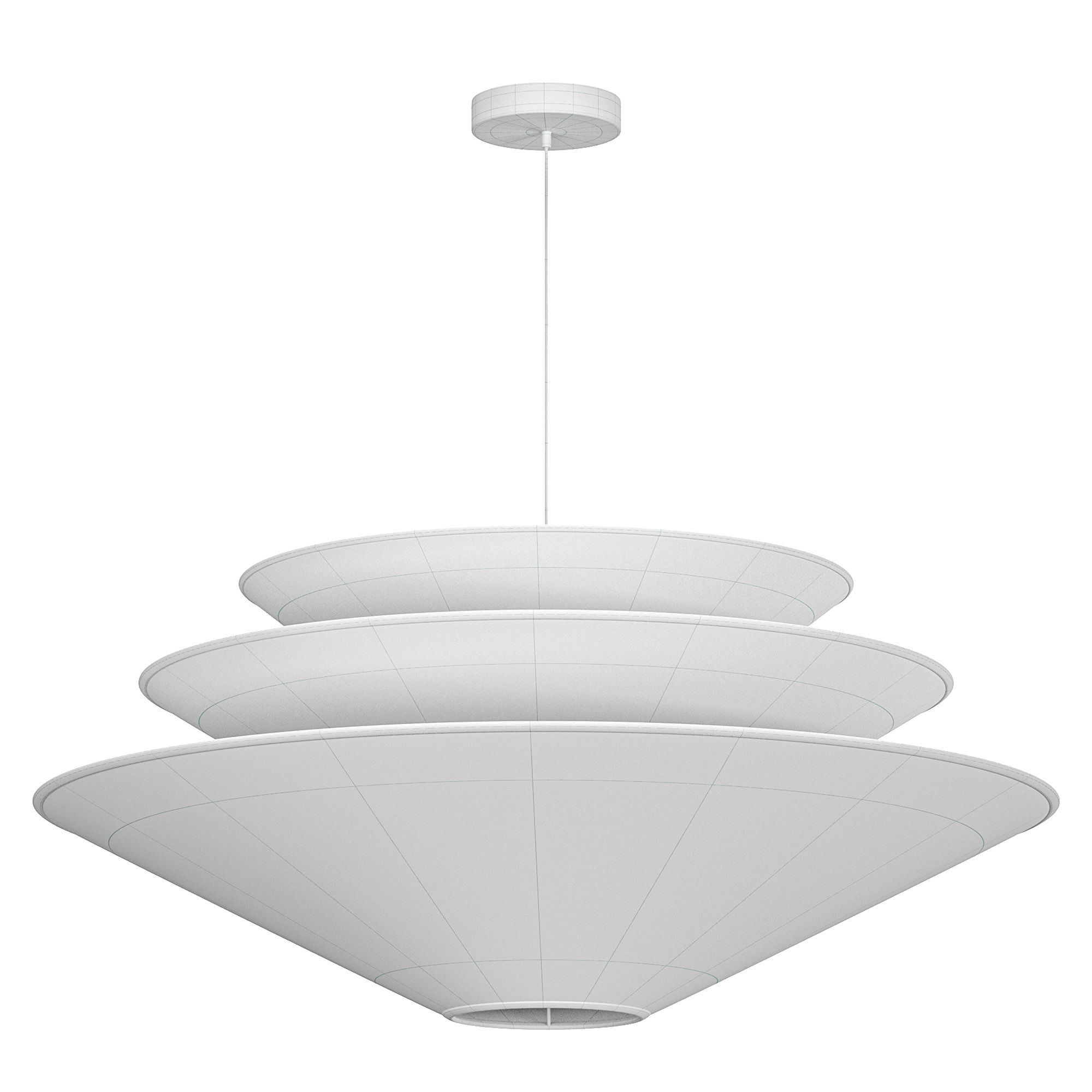 West Elm Gull Pendant Light 3D model_3