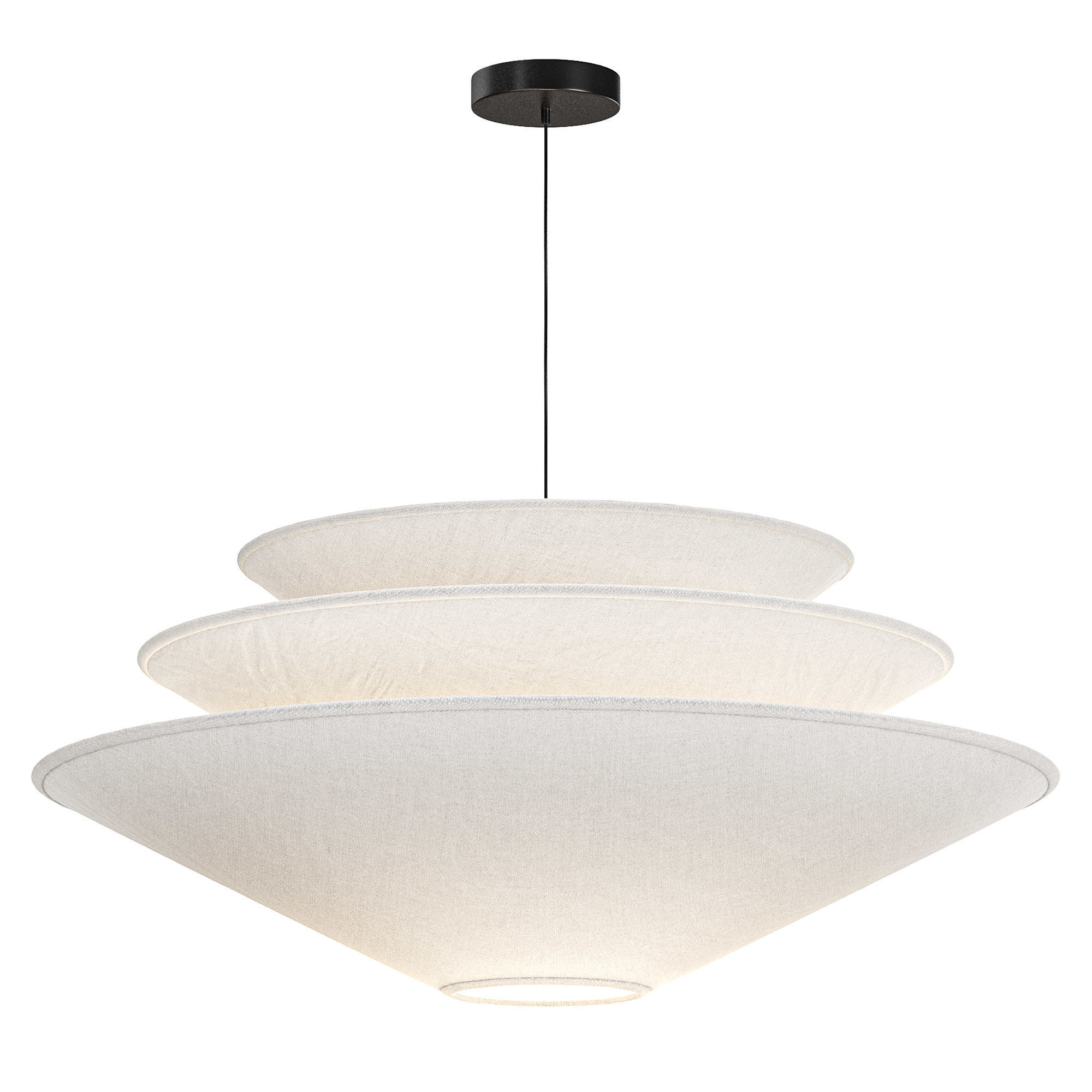 West Elm Gull Pendant Light 3D model_4