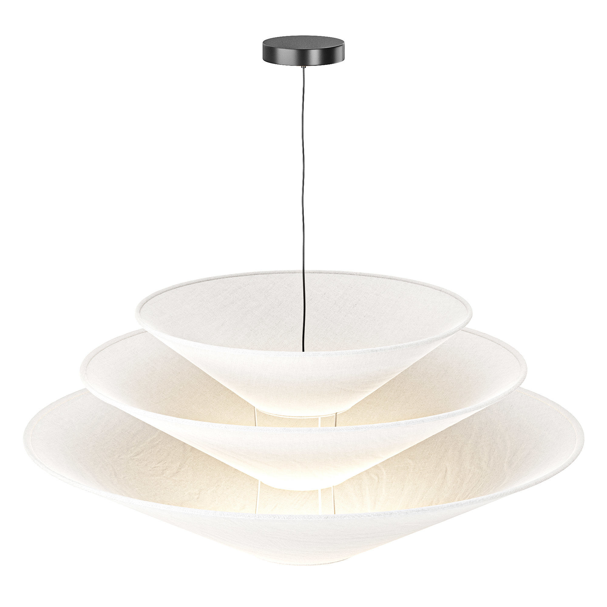West Elm Gull Pendant Light 3D model_1